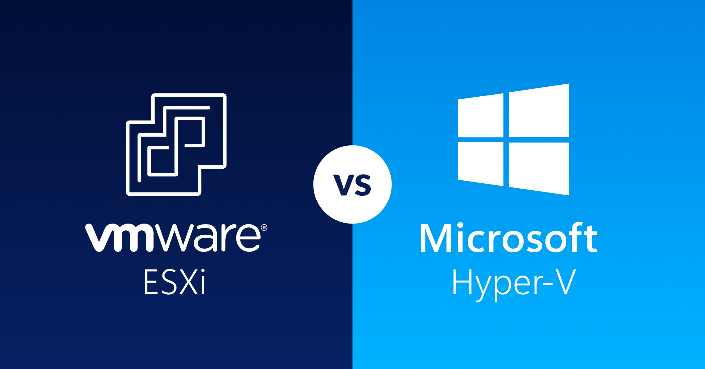 مقایسه جامع ESXi و Hyper-V