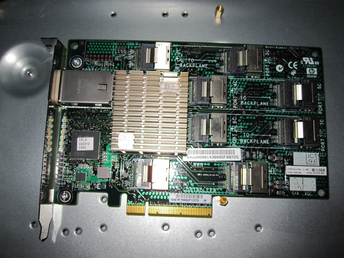 نصب کارت SAS Expander روی سرور HP
