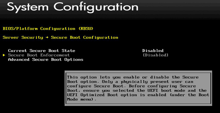 Secure Boot در سرور HP چیست؟